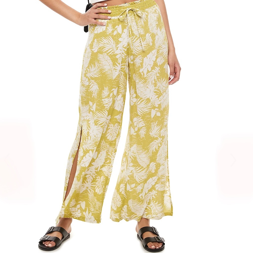 Juniors' Mudd® Gauze Wide Leg Pants